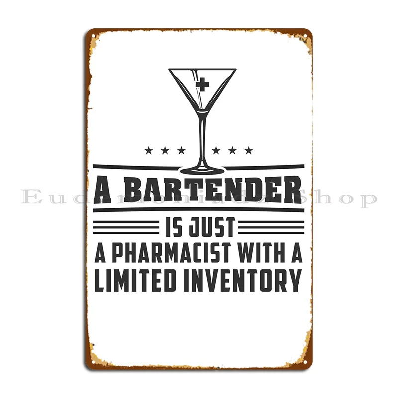 

Металлический знак Bartender, украшение для паба, Настенный декор, персонализированная настенная роспись, жестяной знак, плакат