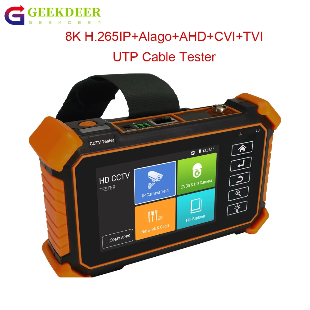 Тестер видеонаблюдения IPC тестер монитора камеры обновления 8K IP-камеры кабеля Wi-Fi