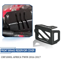 for honda crf1000l africa twin 2016 2017 black aluminum motorcycle front brake ressrvoir cover accessories africatwin crf 1000l
