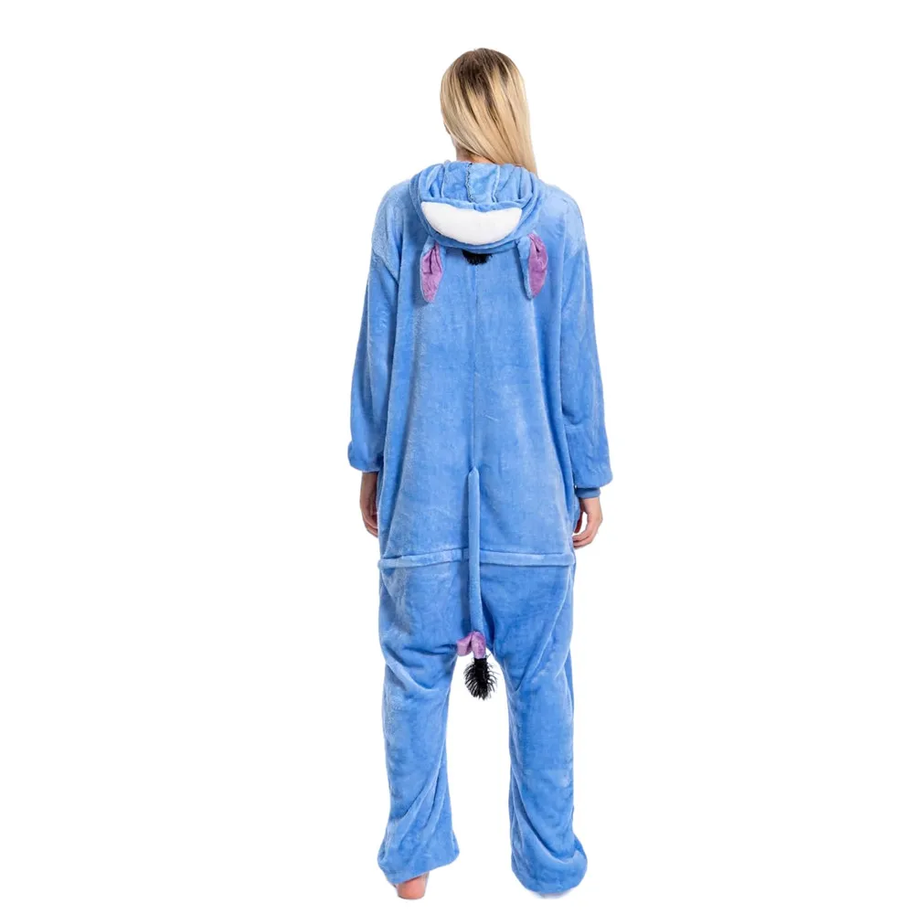 Мультяшные животные косплей Кигуруми Ослик комбинезоны пижамы комбинезон