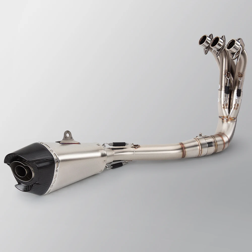 

Полная выхлопная система мотоцикла, модификация для Yamaha R9 MT09 FZ09 XSR900 Tracer 9 2021-25, глушитель аварийного коллектора AT2 с DB Killer