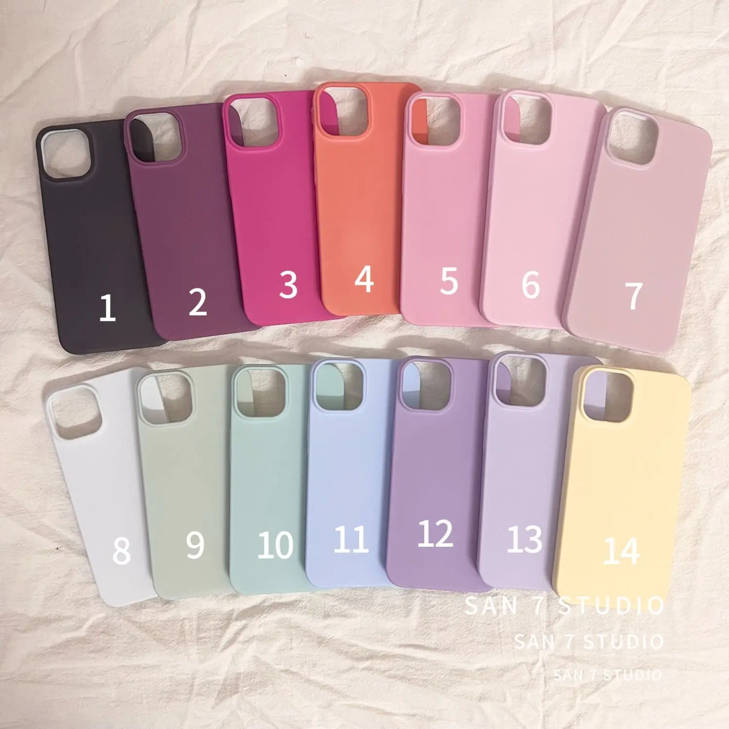 

Simple solid color frosted film case suitable for iPhone14promax Apple 13 phone case 11 All-pack 12 hard case