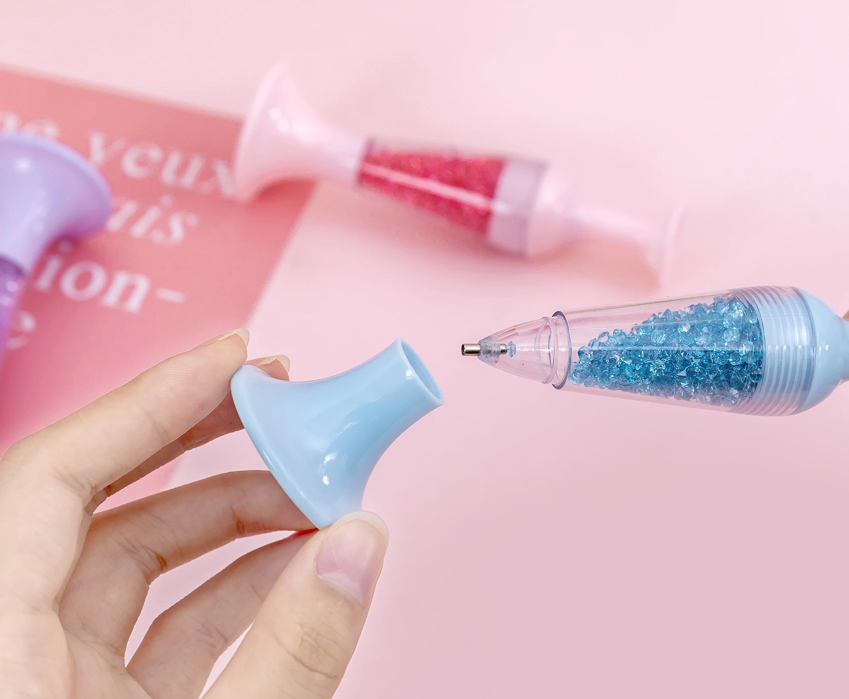 Набор для алмазной вышивки 5D ручка в форме дельфина мультяшное животное Алмазная