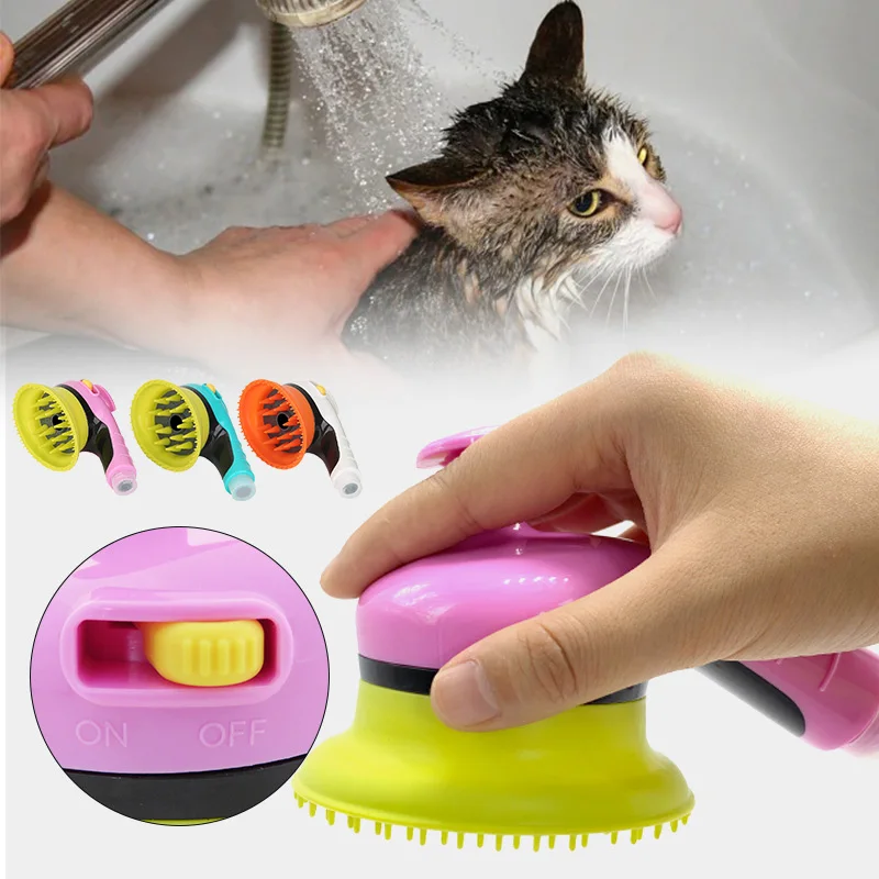 

Pet Dog Bath brush Sprayer Comfortable Rubber For dogs cats massage shower Cleaner head Grooming Tool Pet Supplies Dropshipping