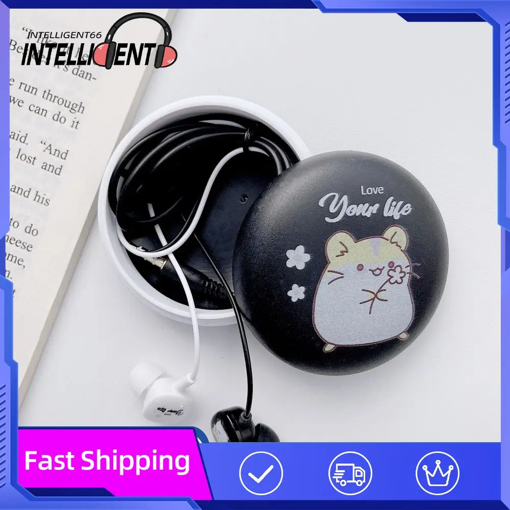 

Small Size Headphones Large Capacity With A Variety Of Colors To Choose From Cartoon Easy To Carry Light Weight With Storage Box