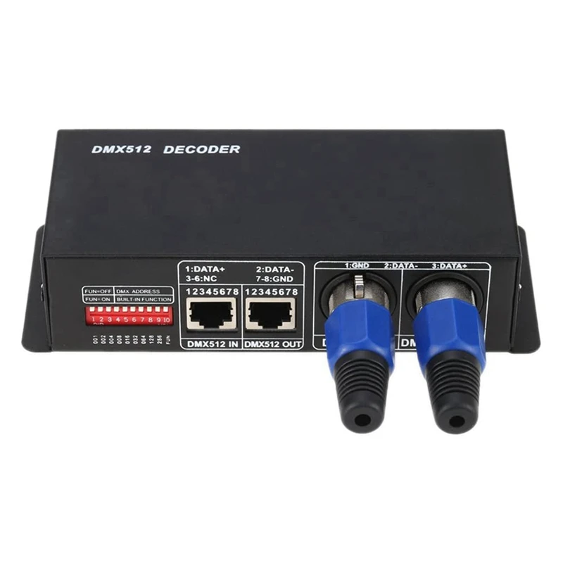 

DMX512 декодер, светодиодный диммер, драйвер RGBW, контроллер, проектор, 4-канальный декодер, контроллер, диммер для светодиодной ленты RGBW