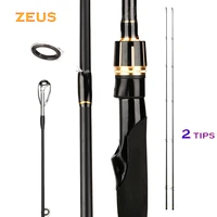 universal carbon fiber spinning fishing rod 2 1m2 4m2 7m double tips mmh action ultimate bass fishing rod zeus