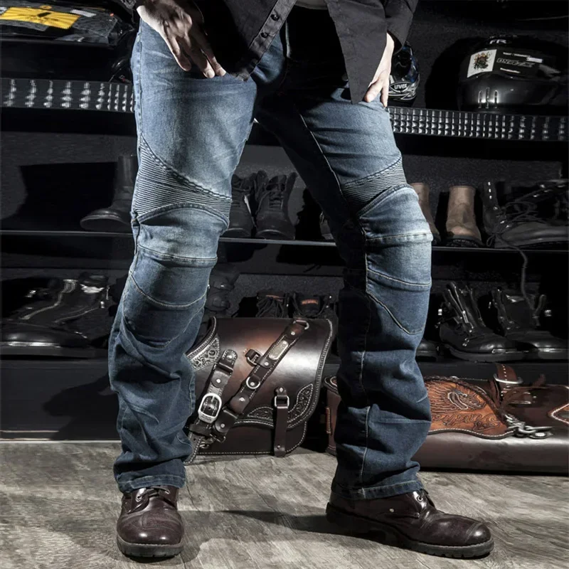 Новые мотоциклетные джинсы защитное снаряжение брюки для езды на мотоцикле