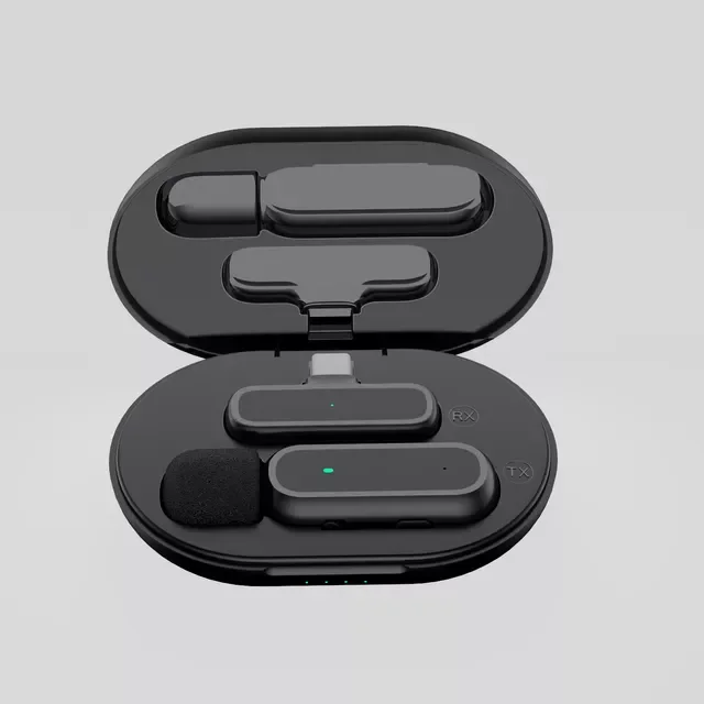 

Microphone Professional Microphone for Phone with Charging Case Noise Reduction Wireless Microphone for Pc Tiktok Vlog