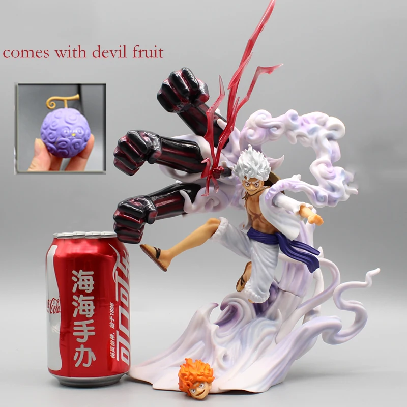 

One Piece Luffy Gear 5 Anime Figure Sun God Nika Action Figures 28cm PVC Statue Figurine Collectible Model Doll Toys Gift Kids
