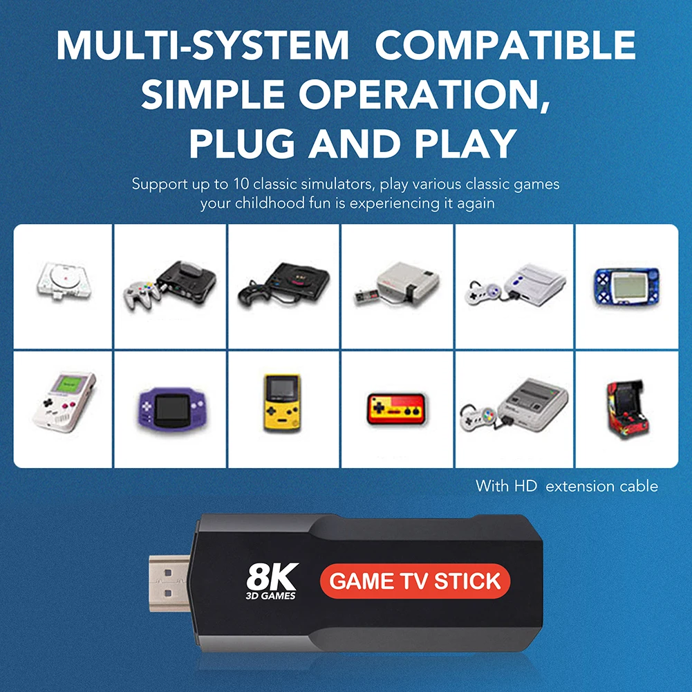 

Support OTG OTA Upgrade 1080P HD Arcade Machine Quad Core ARM Cortex-A53 Processor 2.4G Handheld Game Console for Kids Child