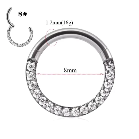 Кольцо в носу из нержавеющей стали