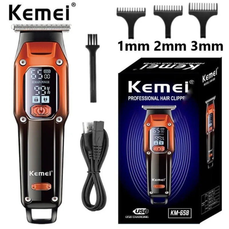 

Kemei-658 Hair Trimmer For Men Beard Trimer Professional Hair Clipper Electr Razor Hair Cutting Machine Haircut Electr Shaver