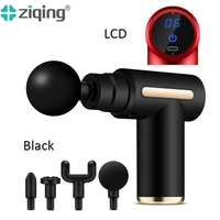 ziqing mini massage gun deep tissue percussion relax muscle for body neck relaxation fitness lcd massager for fitness