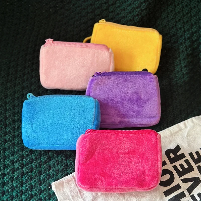 Hello Kitty милый плюшевый квадратный кошелек для монет мультяшный хранения