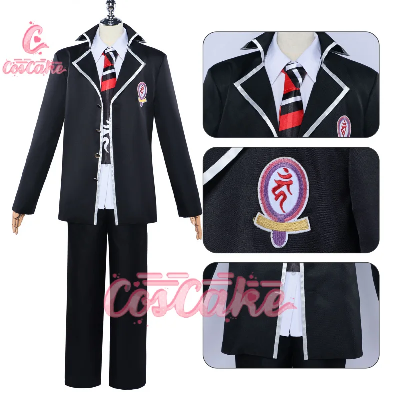 Аниме Okumura Rin Косплей Костюм Ao no Exorcist Школьная форма Пальто Брюки Рубашка Галстук