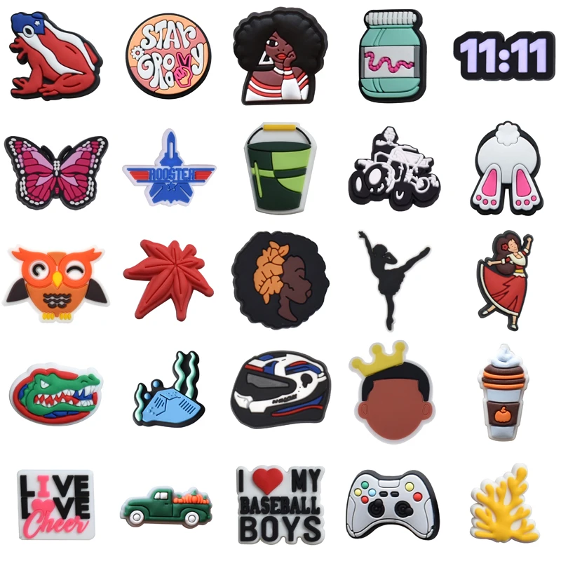 

Girl Gifts Packs Shoe Charms Set Jeans Shoes Accessories Para Pins Wholesale Bulk Men Boy Kids Decorations for Crocs Women Charm