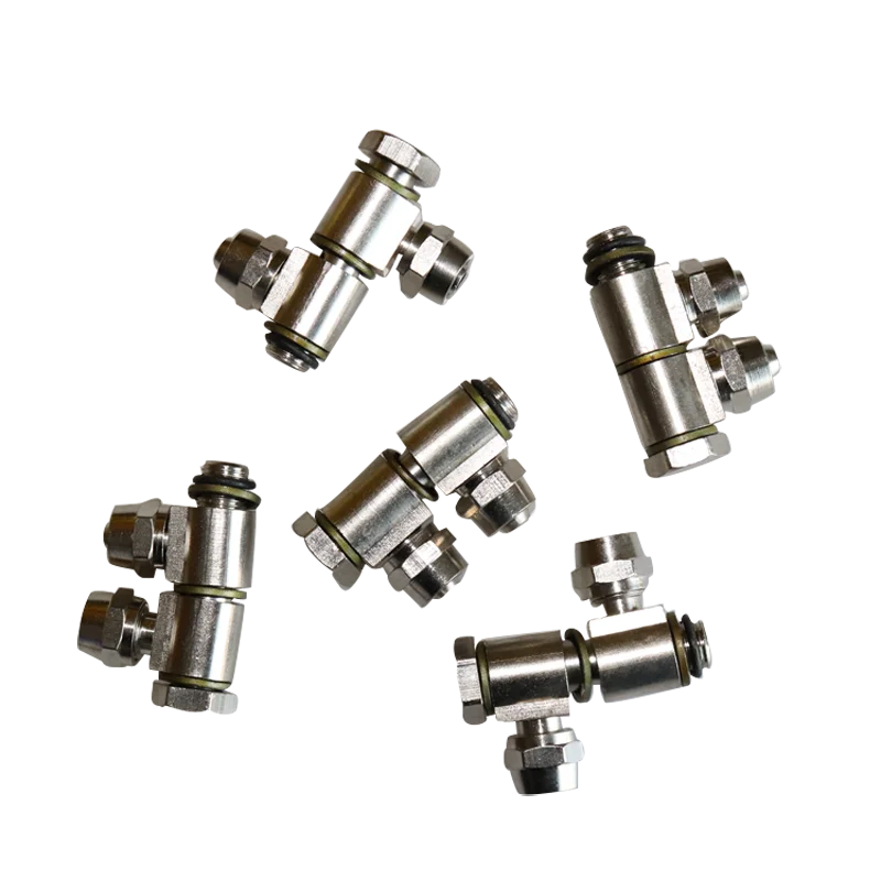 

1PC Tire Removal Machine Accessories Joint Hollow Screw Small Cylinder Head Three-Way Air Pipe Joint Various Specifications