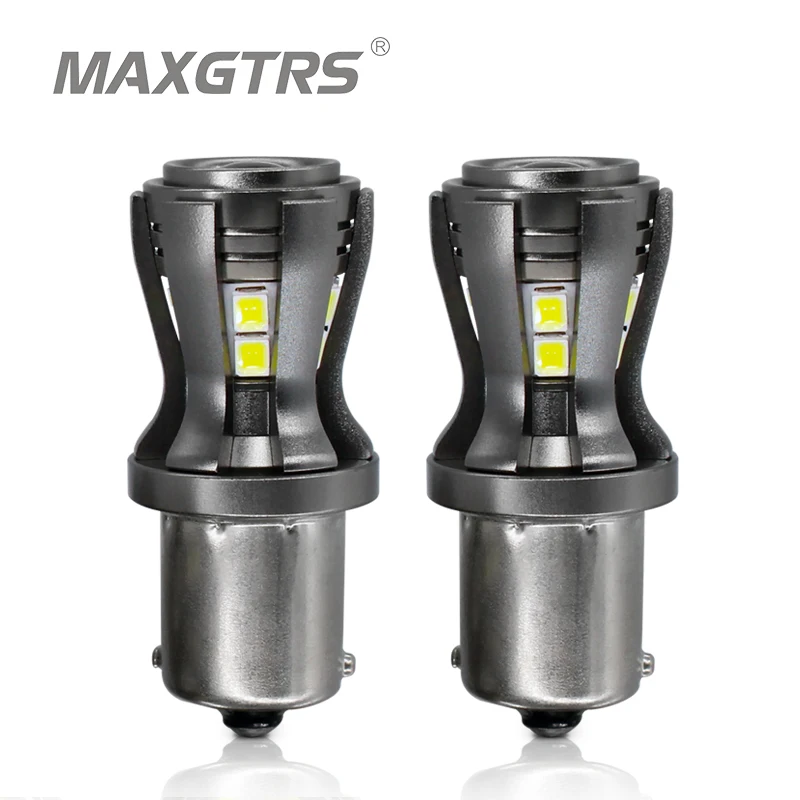 

2 шт., светодиодные лампы S25 1156 1141 7506 BA15S P21W 7440 W21W 7443 1157 BAY15D