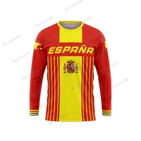 spain motorcycle jersey men long sleeve moto xc motorcycle gp mountain bike for motocross jersey mx dh bmx mtb t shirt clothes