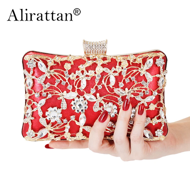 

Alirattan Evening Bags for Women 2022 New Ladies Handbag Diamond Banquet Party Clutch Versatile Dress Bag