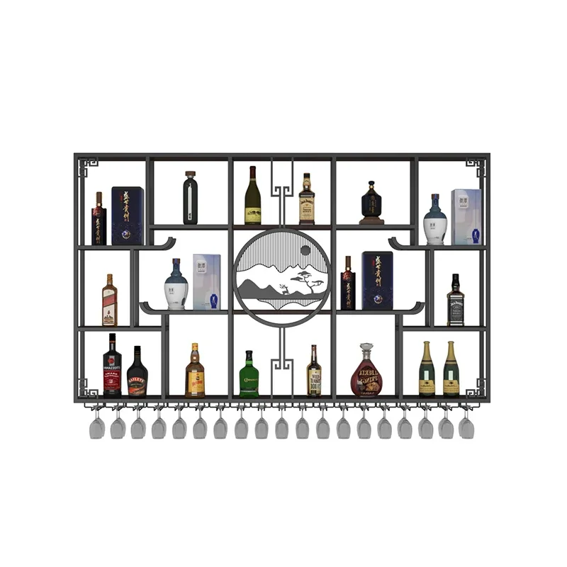 Полки для напитков пивной бар шкаф вина кофе угловая витрина открытые шкафы