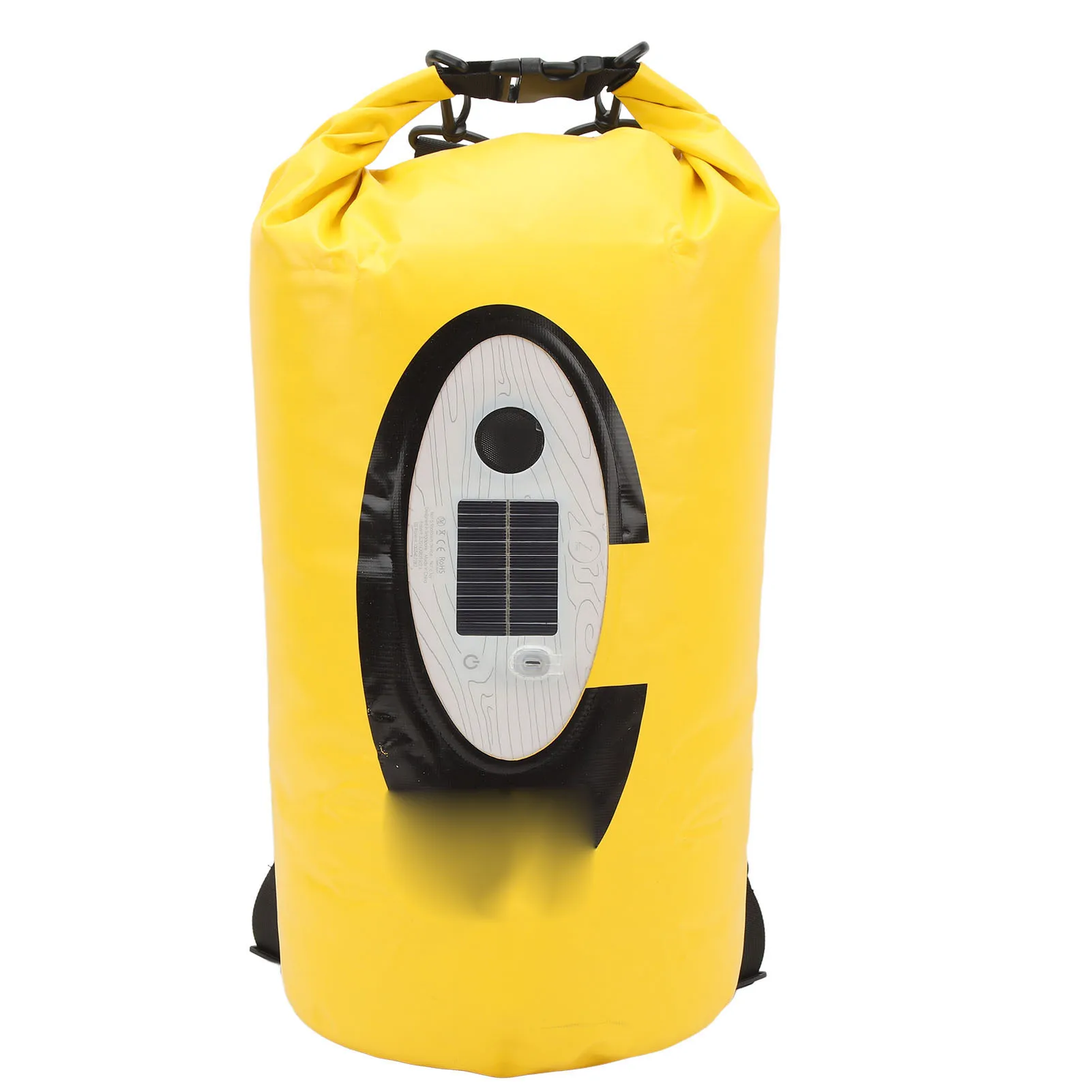 

Waterproof Dry Bag Floating Roll Top Dry Bag Speaker Solar Energy LED Dry Sack for Beach Rafting Cycling Roll Top Dry Sack