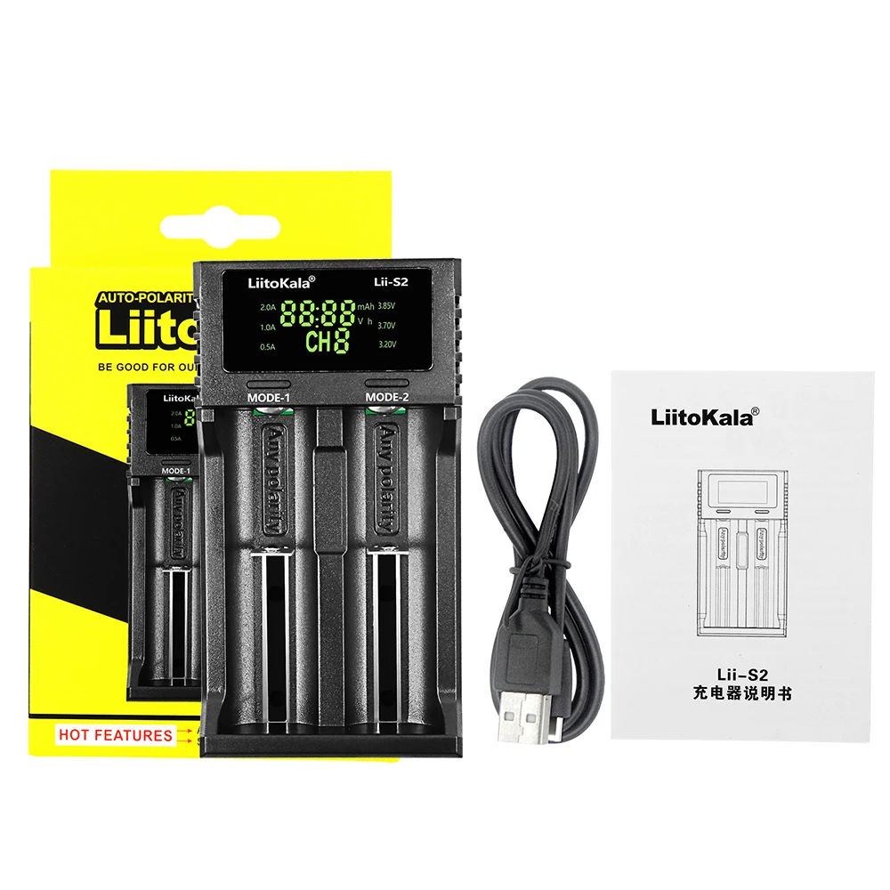 Зарядное устройство LiitoKala Lii-S2 18650 10 шт