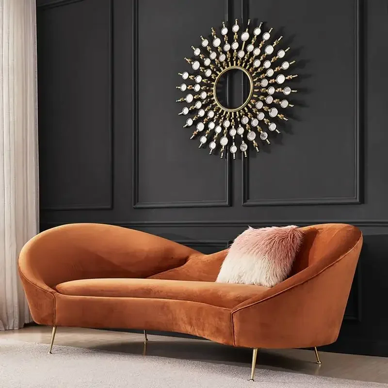 Европейский индивидуальный бархатный диван подлокотник современный