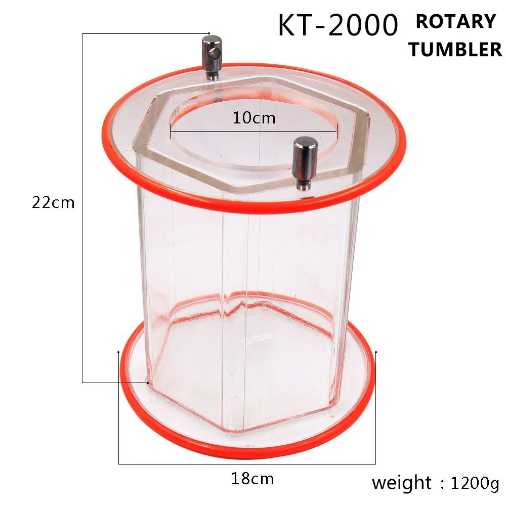 Фото PHYHOO KT-6808 KT2000 Роторная барабанная полировальная машина емкостью 3 кг/5 кг для полировки и отделки ювелирных изделий №4