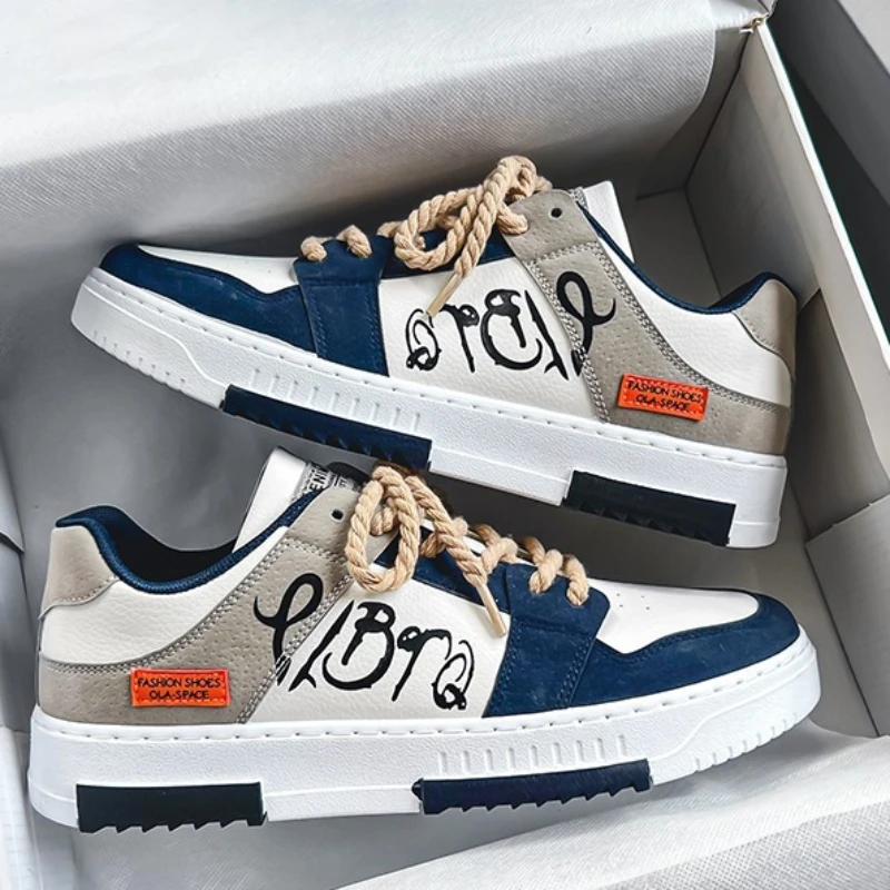 Массивные мужские кроссовки повседневная кожаная спортивная обувь на платформе