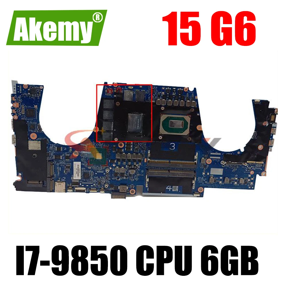 

For HP ZBOOK 15 G6 laptop motherboard XW2G DAXW2GMBEG0 With I7-9850 CPU GPU 6GB Mainboard