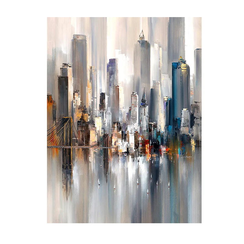 

Абстрактный город, картина на холсте, SELFLESSLY ART