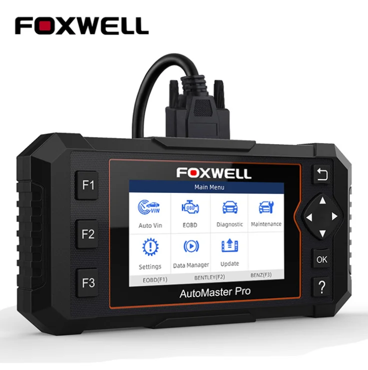 Автомобильный диагностический инструмент FOXWELL NT614 Elite OBD2, считыватель кодов сброса масла ABS SRS AT + EPB OBD 2 OBDII, Автомобильный сканер