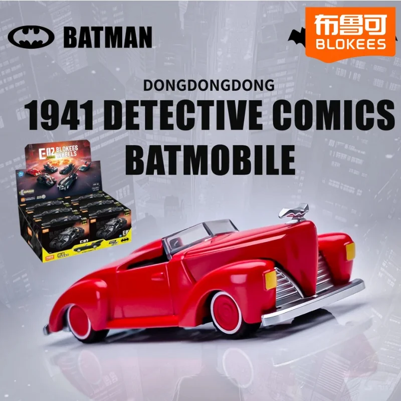 Фото Новая модель Blokees Wheels 1:64 Бэтмобиль Бэтмена E02 Dark Knight, коллекционная серия, 2008 Бэтмобиль, собранная модель автомобиля, игрушка из Готана Сити №1
