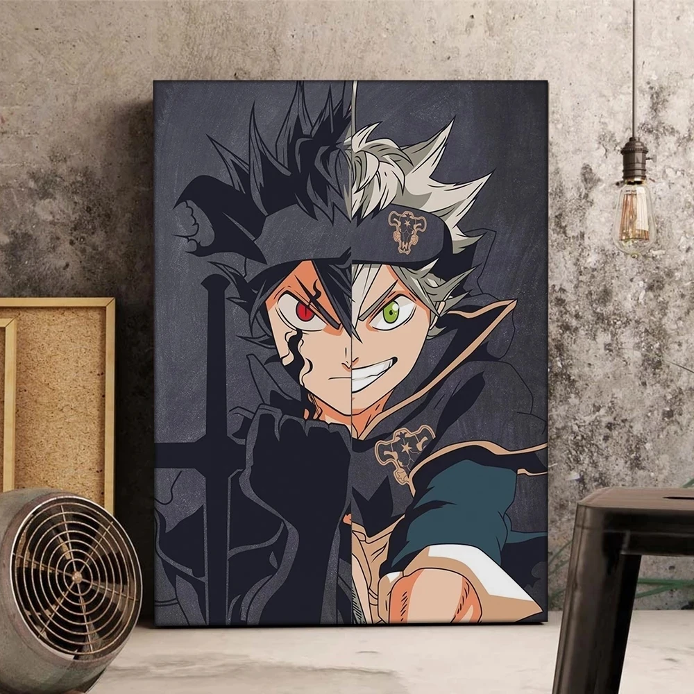 

Black Clover Anime Poster Canvas Prints Japan Manga Character Painting Modular Wall Art Pictures For Living Room Home Decor