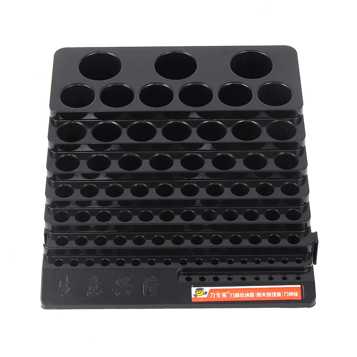 

85 Hole Multifunction Drill Bit Holder Tool Box Storage Reamer Milling Cutter Plastic Desktop Portable Accessories Thick Rack