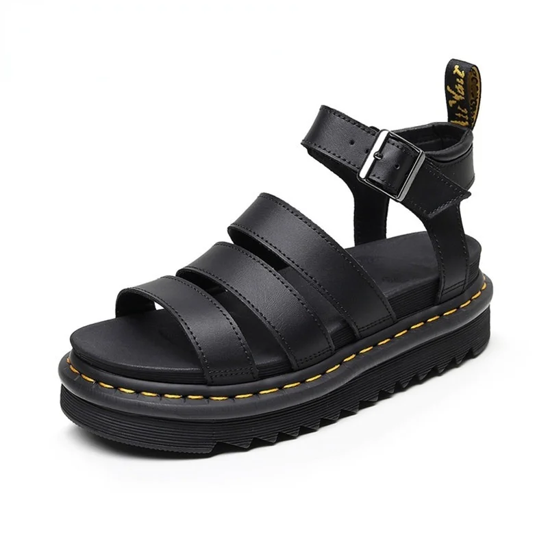 

Fashion Summer Comfortable Soft Women's Shoes Wedge Low Heels Platform Sandals Women's Beach Shoes Roman Style Sandals