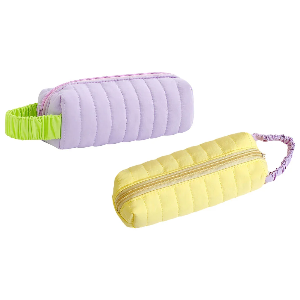 

Pouch Pencilbag Canvas Makeup Pen Cute Zipper Pursestationerycase Storage Organizer Diy Portable Craft School Holder Smallmake
