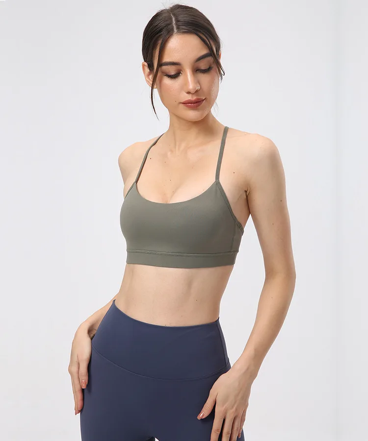 

Camisole Yoga Bra Top for Women Fitness Clothing Gym Bra Trainning Clothes Sportswear 10 Color Available S22170