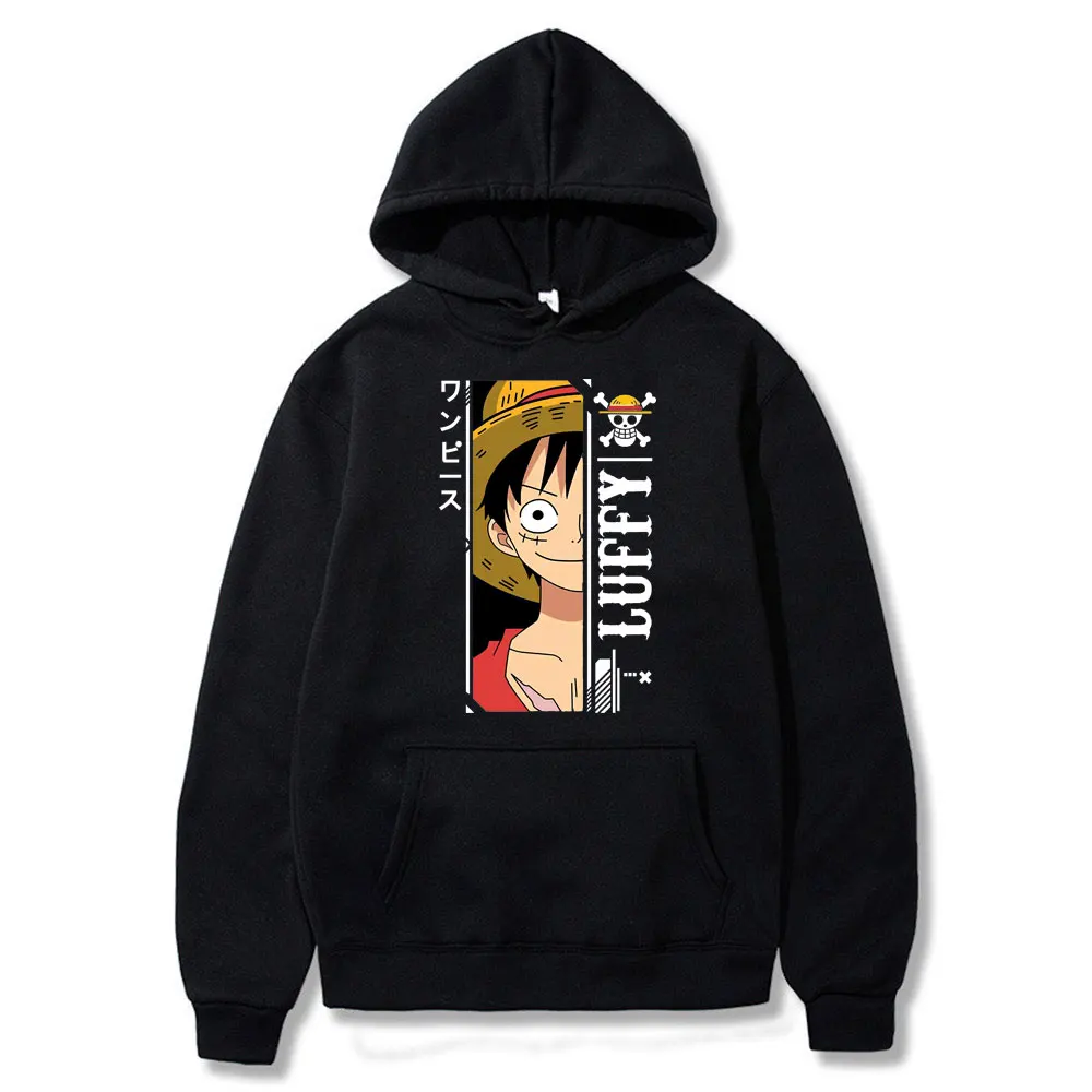 One Piece Hoodies Anime Hooded Sweatshirts  Hoodie Men's Sweatshirt Streetwear Clothes Hip Hop Loose Pullover Harajuku