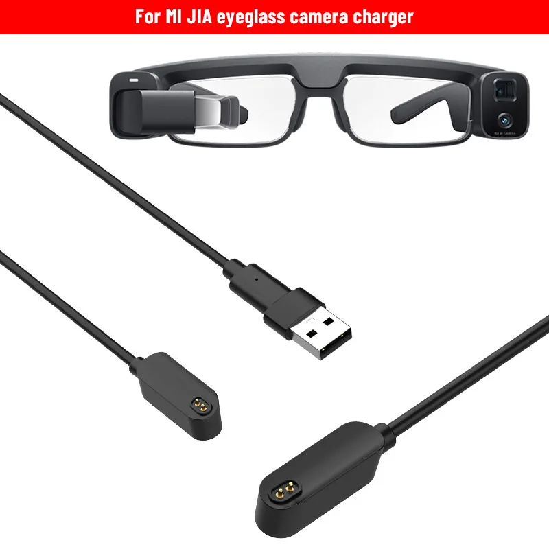 

For Smart Glasses Camera Optical 80cm For Xiaomi Mijia Glasses Camera Power Cord Charging Cable 2 In 1 Charging Cable Usb Type