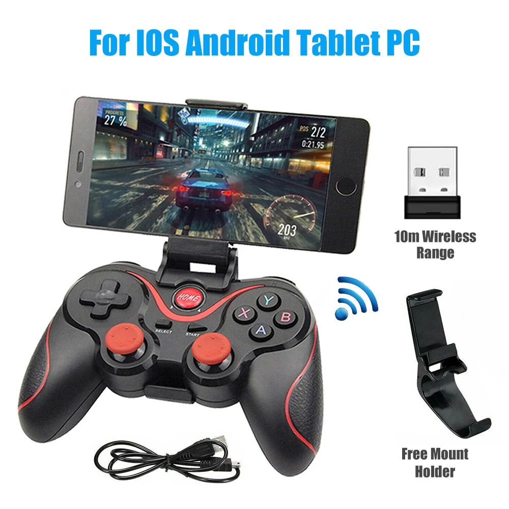 Manette de jeu X3 sans fil Bluetooth pour PC  téléphone portable  Android  IOS  TV BOX  tablette