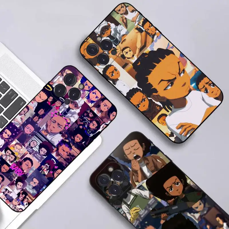 

Huey Freeman The Boondocks Phone Case Silicone Soft for iphone 14 13 12 11 Pro Mini XS MAX 8 7 6 Plus X XS XR Cover