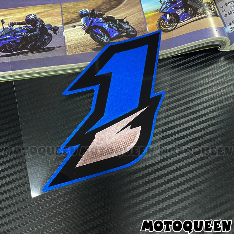 Гоночный мотоцикл, арабский DIY 123456789, наклейки с номером, боковая крышка топливного бака, обтекатель, наклейка на шлем для мотокросса, мотоцикла, автомобиля
