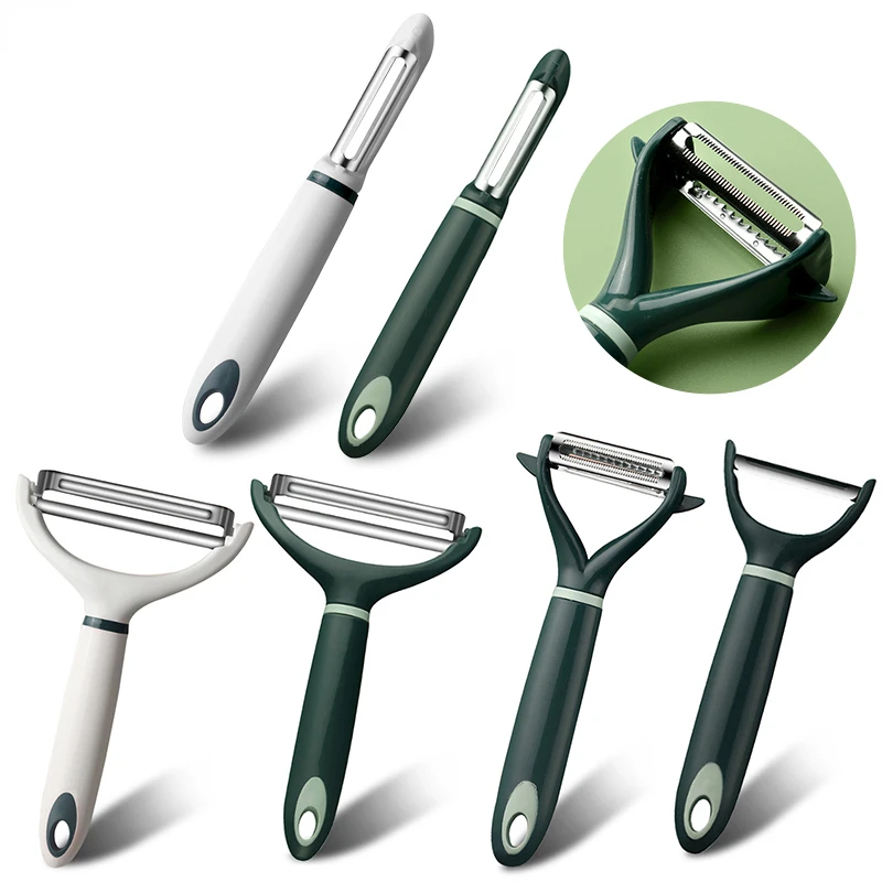 

Овощечистка из нержавеющей стали, Овощечистка для фруктов и овощей, устройство для очистки картофеля, моркови, терки, резак, инструменты для...