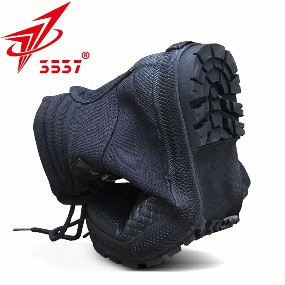 Men 'S High-Top Training Shoes Labor Protection Four Seasons Camouflage Tactical Canvas Wear-Resistant Rubber Hiking Shoes