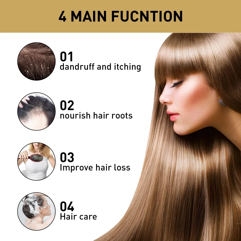 Regrowth Treatment Shampoo Anti Hair Loss Hair Growth Ginger Hair Care Shampoo Hair Treatment For Men Women images - 6