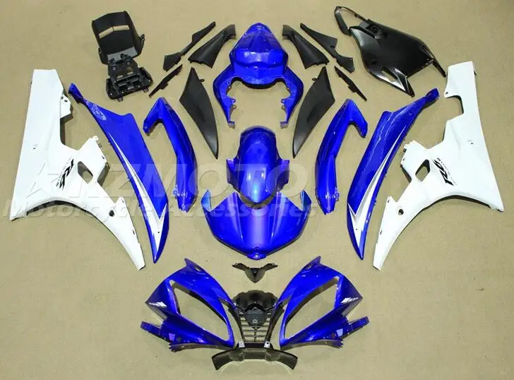 

4Gifts Injection mold New ABS Fairing Kit Fit for YAMAHA YZFR6 06 07 YZF R6 2006 2007 YZF600 yzfr6 06 07 Fairings Set Blue White