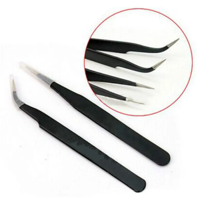 

Eyelash Extension Tweezers for Eyelashes Stainless Steel Straight + Bend Wholesale Tweezer Eyebrow Volume Tweezers Set